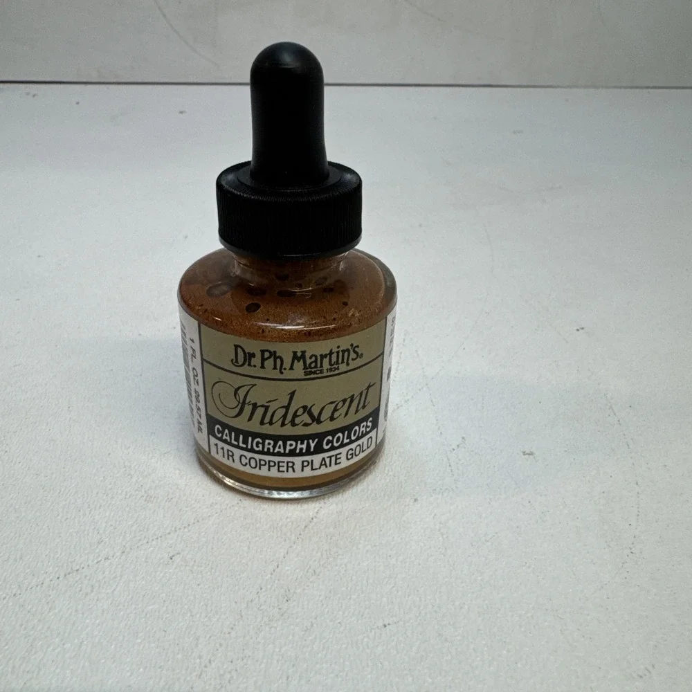 Iridescent Calligraphy Ink, Copper Plate Gold, 11R Bottle